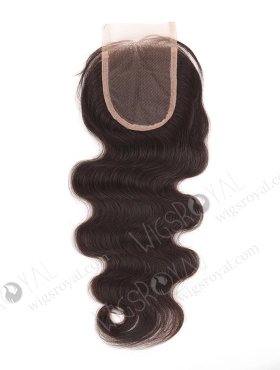 In Stock Brazilian Virgin Hair 16" Body Wave Natural Color Top Closure STC-71-9666