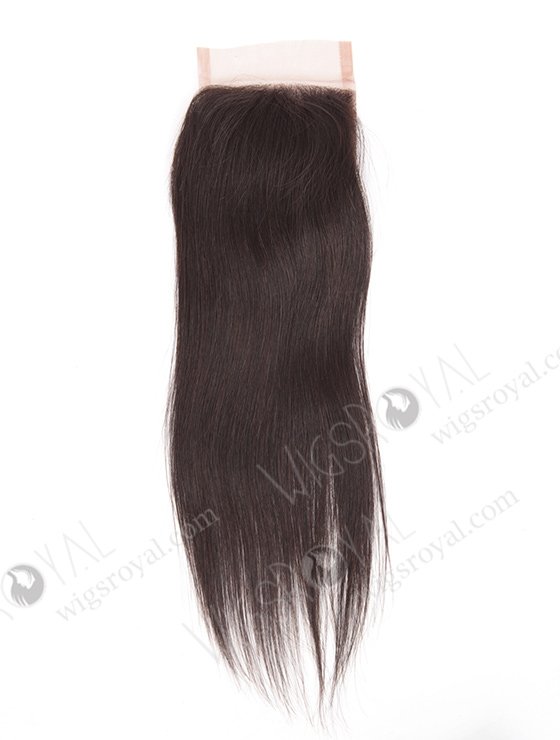 In Stock Brazilian Virgin Hair 12" Straight Natural Color Top Closure STC-265-9671