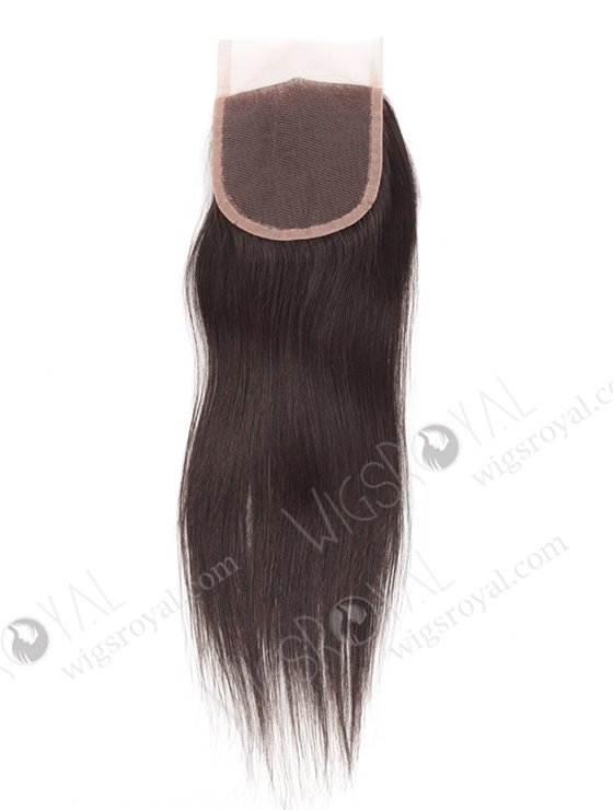 In Stock Brazilian Virgin Hair 12" Straight Natural Color Top Closure STC-265-9673