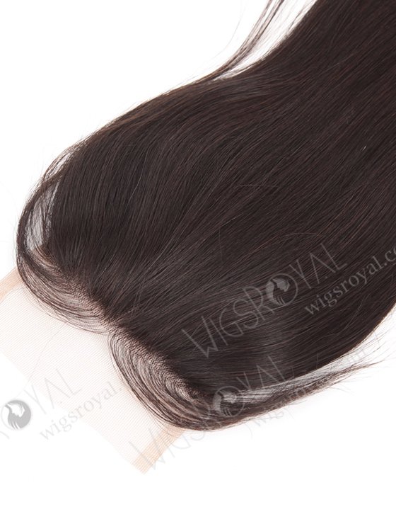 In Stock Brazilian Virgin Hair 14" Straight Natural Color Top Closure STC-266-9678