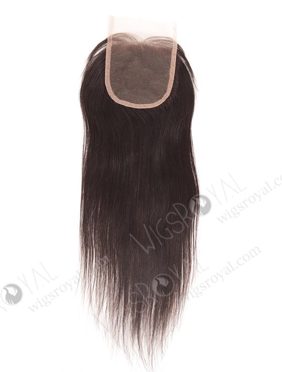 In Stock Brazilian Virgin Hair 14" Straight Natural Color Top Closure STC-266-9680
