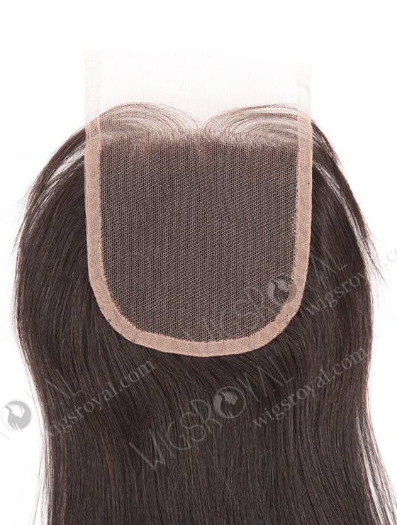 In Stock Brazilian Virgin Hair 14" Straight Natural Color Top Closure STC-266-9681