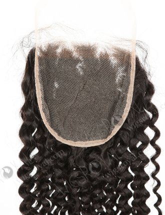 In Stock Brazilian Virgin Hair 22" Deep Wave Natural Color Top Closure STC-389
