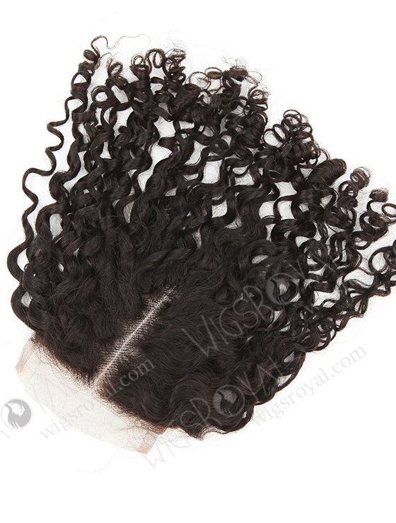 In Stock Brazilian Virgin Hair 12" Tight Curl Natural Color Top Closure STC-370-9600