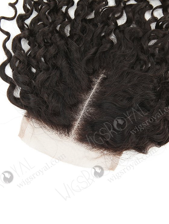 In Stock Brazilian Virgin Hair 12" Tight Curl Natural Color Top Closure STC-370-9602