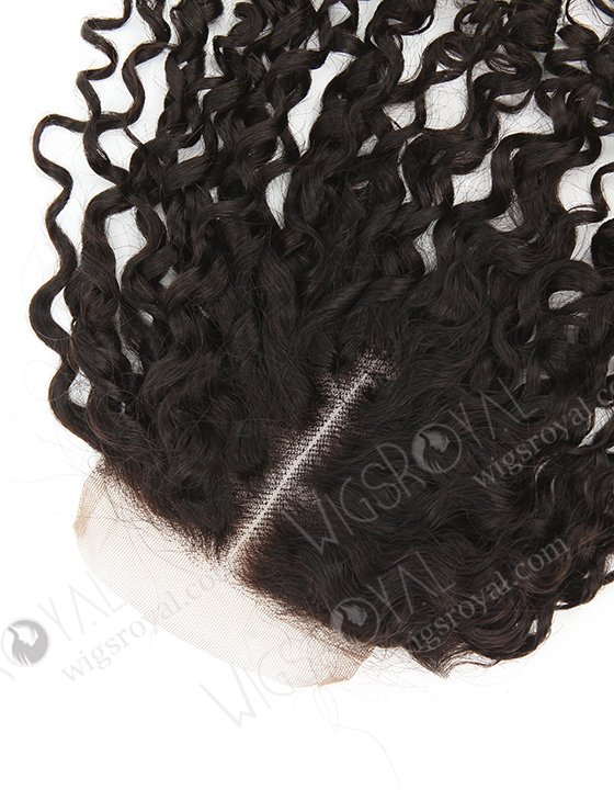In Stock Brazilian Virgin Hair 12" Tight Curl Natural Color Top Closure STC-370-9607
