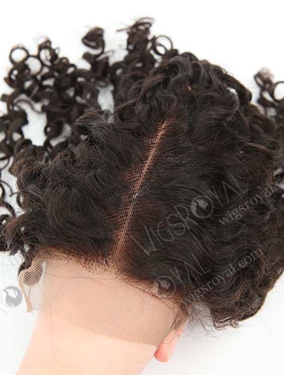 In Stock Brazilian Virgin Hair 12" Tight Curl Natural Color Top Closure STC-370-9608