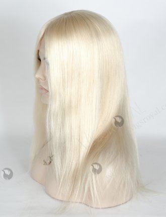 Best Wig Websites 14 Inch Platinum Blonde White Straight Hair Wig | In Stock European Virgin Hair 14" Straight White Color Lace Front Silk Top Glueless Wig GLL-08011