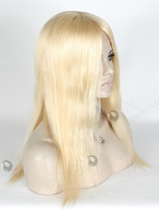 613 Blonde Wig Glueless Full Lace With Silk Top Real Human Hair Wig | In Stock European Virgin Hair 16" Straight 613# Color Lace Front Silk Top Glueless Wig GLL-08014-9609