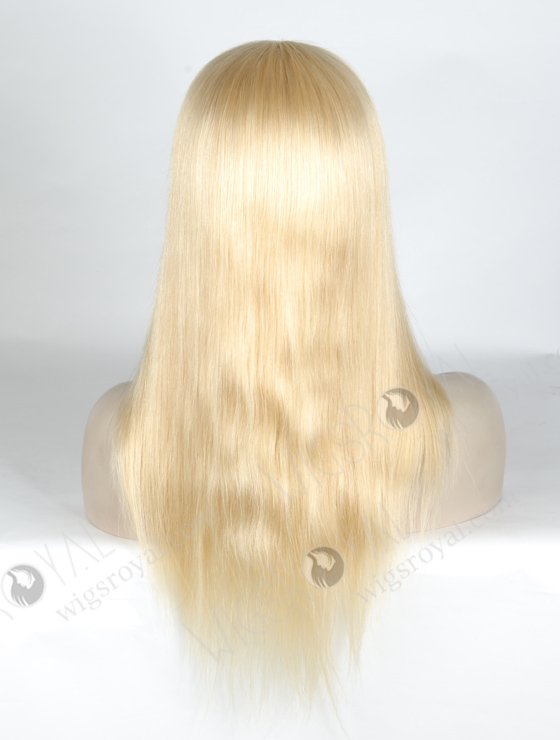 613 Blonde Wig Glueless Full Lace With Silk Top Real Human Hair Wig | In Stock European Virgin Hair 16" Straight 613# Color Lace Front Silk Top Glueless Wig GLL-08014-9610