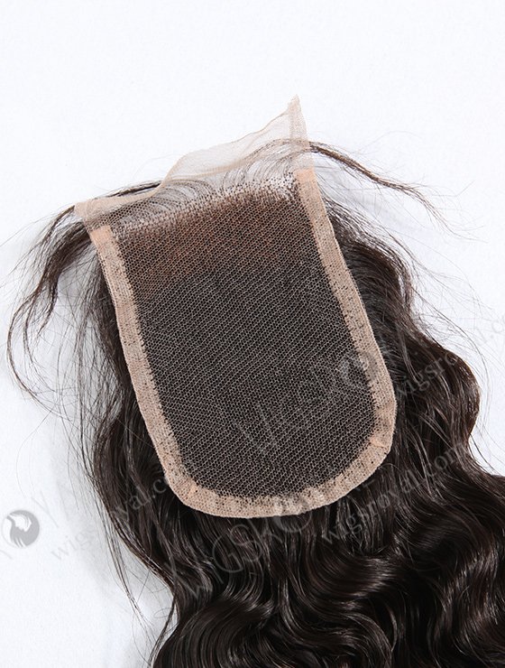 In Stock Brazilian Virgin Hair 14" Natural Curly Natural Color Top Closure STC-51-9511