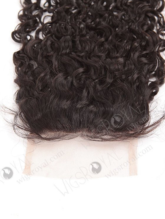 In Stock Brazilian Virgin Hair 16" Tight Curl Natural Color Top Closure STC-333-9631