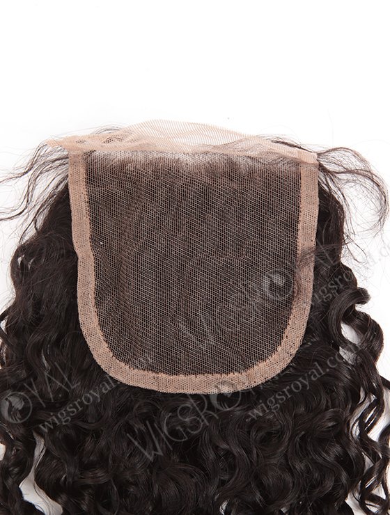 In Stock Brazilian Virgin Hair 16" Tight Curl Natural Color Top Closure STC-333-9632