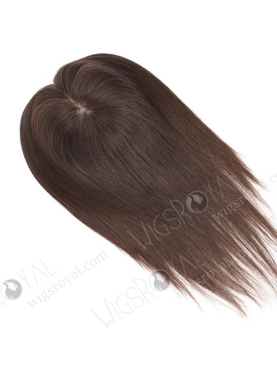 5.5"*6" European Virgin Hair 12" Natural Straight Natural Color Silk Top Hair WR-TC-041-9471