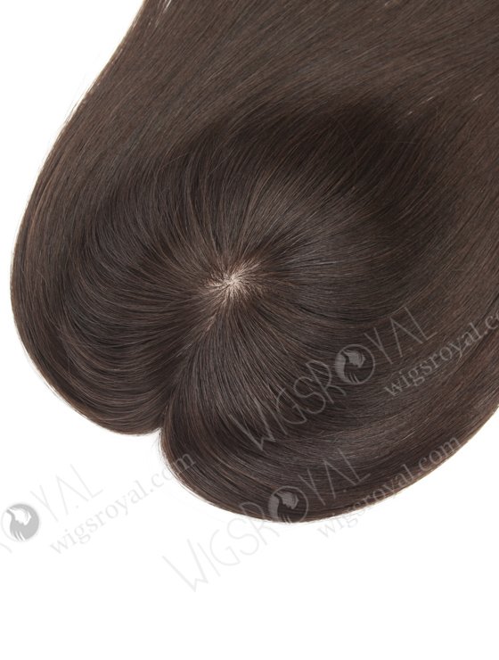 5.5"*6" European Virgin Hair 18" Natural Straight Natural Color Silk Top Hair WR-TC-042-9478