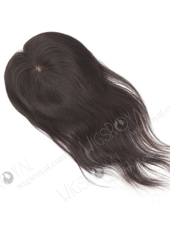 5.5"*6" Indian Virgin Hair 14" Straight Natural Color Silk Top Hair WR-TC-050-9541