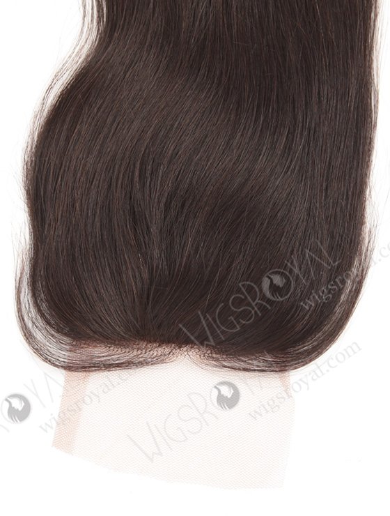 In Stock Indian Remy Hair 14" Natural Straight Natural Color Silk Top Closure STC-250-9776