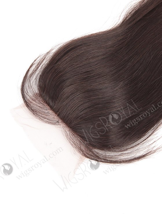 In Stock Indian Remy Hair 16" Natural Straight Natural Color Silk Top Closure STC-251-9784