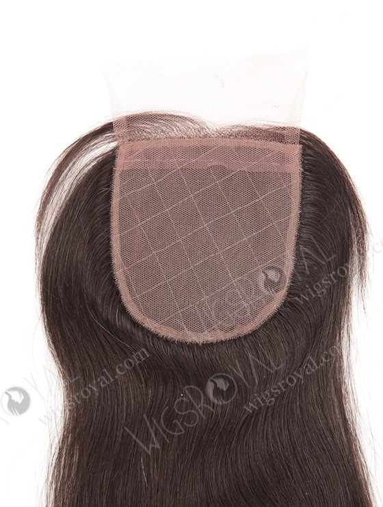 In Stock Indian Remy Hair 16" Natural Straight Natural Color Silk Top Closure STC-251-9781