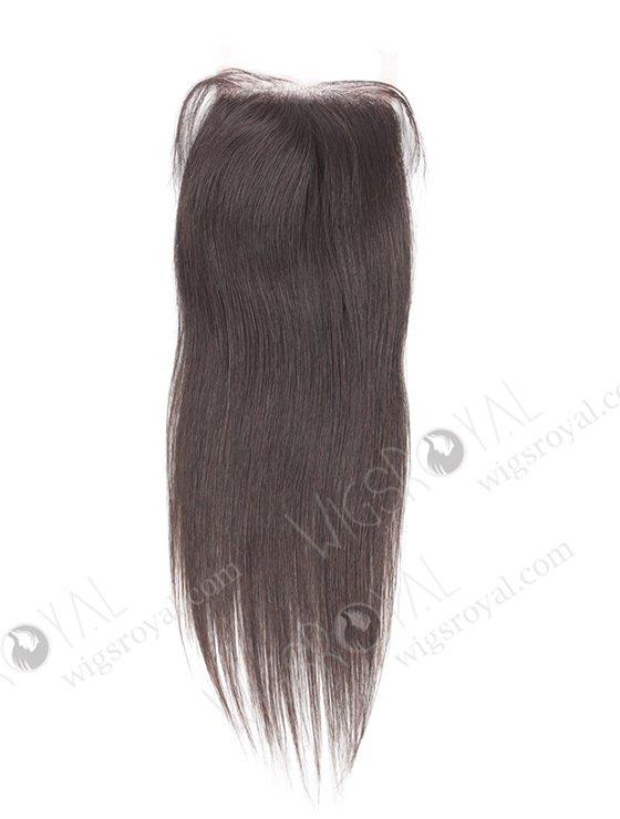 In Stock Indian Virgin Hair 12" Straight Natural Color Silk Top Closure STC-241-10261