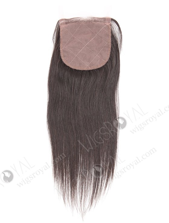 In Stock Indian Virgin Hair 12" Straight Natural Color Silk Top Closure STC-241-10265
