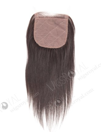 In Stock Indian Virgin Hair 10" Straight Natural Color Silk Top Closure STC-246