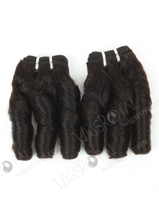 In Stock Indian Remy Hair 12" Big Loose Curl Natural Color Machine Weft SM-040-10128