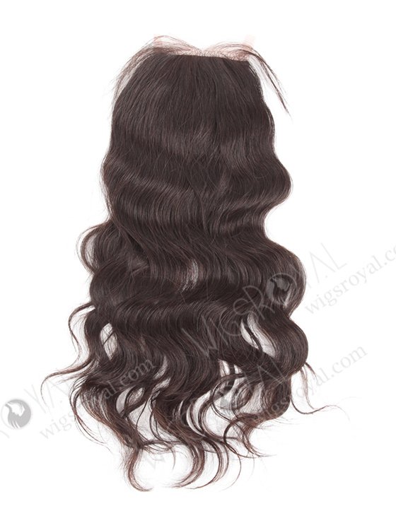 In Stock Indian Virgin Hair 12" Natural Wave Natural Color Silk Top Closure STC-37-10160