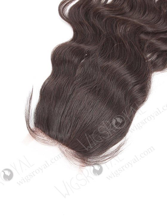 In Stock Indian Virgin Hair 12" Natural Wave Natural Color Silk Top Closure STC-37-10159