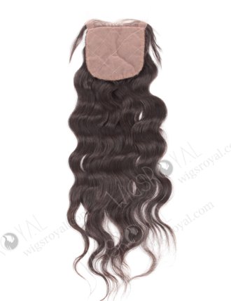 In Stock Indian Virgin Hair 16" Natural Wave Natural Color Silk Top Closure STC-16