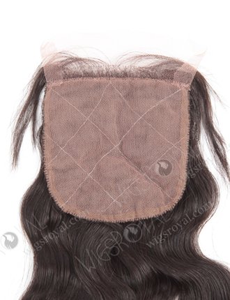 In Stock Indian Virgin Hair 16" Natural Wave Natural Color Silk Top Closure STC-16