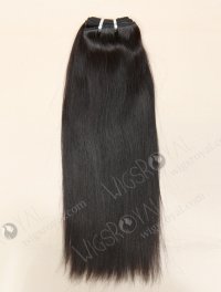 In Stock Indian Remy Hair 14" Straight Natural Color Machine Weft SM-068