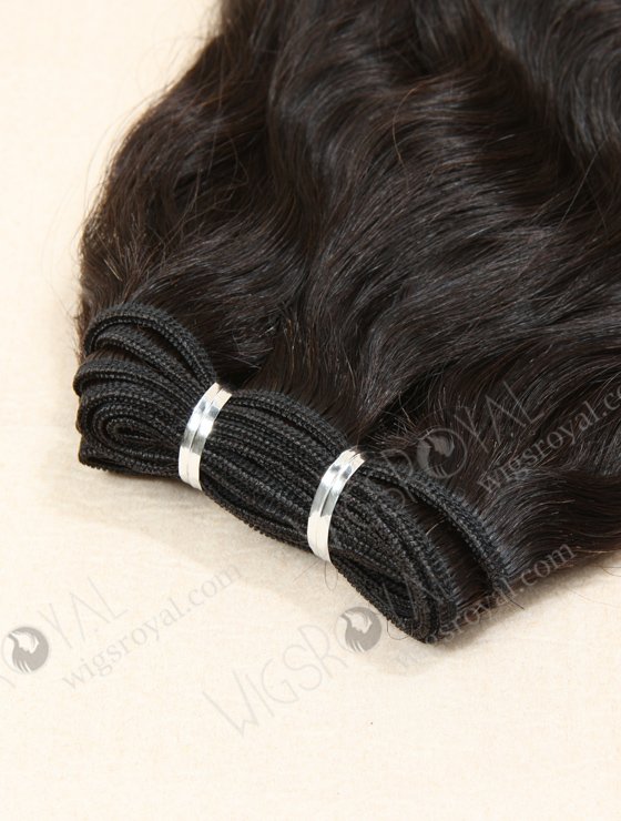 In Stock Indian Remy Hair 14" Natural Wave Natural Color Machine Weft SM-024-10173