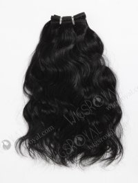 In Stock Indian Remy Hair 14" Natural Wave 1# Color Machine Weft SM-187