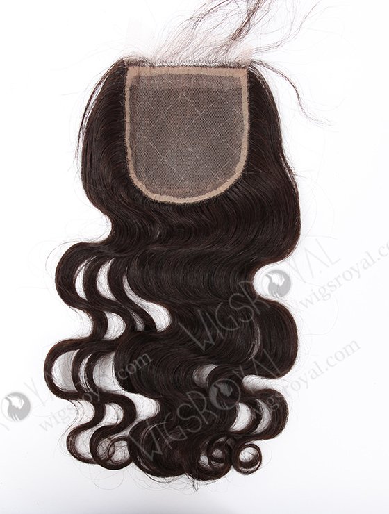 In Stock Indian Remy Hair 16" Body Wave Natural Color Silk Top Closure STC-303-10095