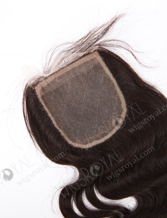 In Stock Indian Remy Hair 16" Body Wave Natural Color Silk Top Closure STC-303