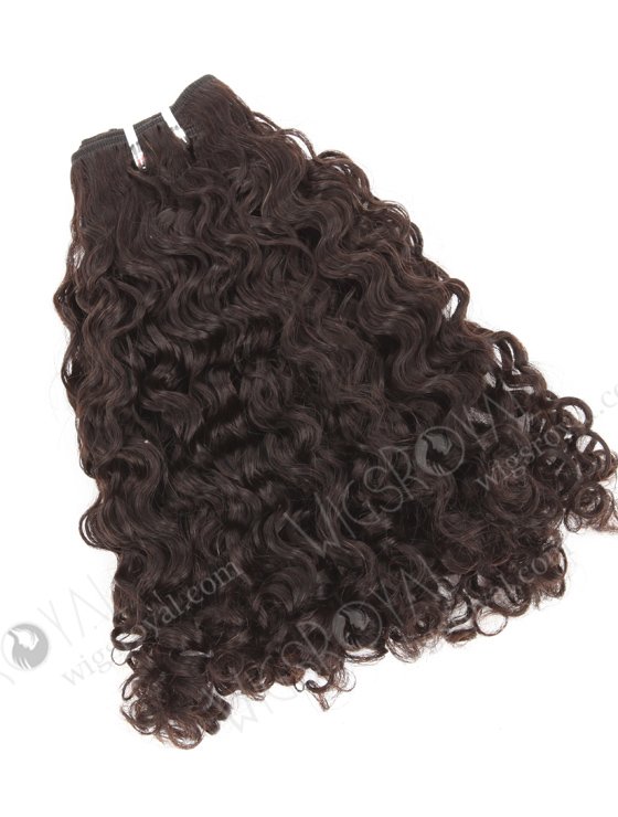 In Stock Indian Remy Hair 16" Coarse Curly Natural Color Machine Weft SM-1121-10064
