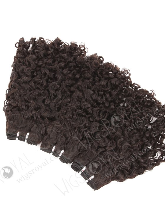 In Stock Indian Remy Hair 16" Coarse Curly Natural Color Machine Weft SM-1121-10069