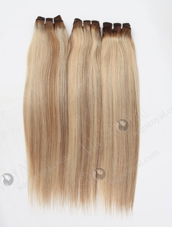 In Stock Malaysian Virgin Hair 18" Straight T9/60# with 9# highlights Color Machine Weft SM-359-9969