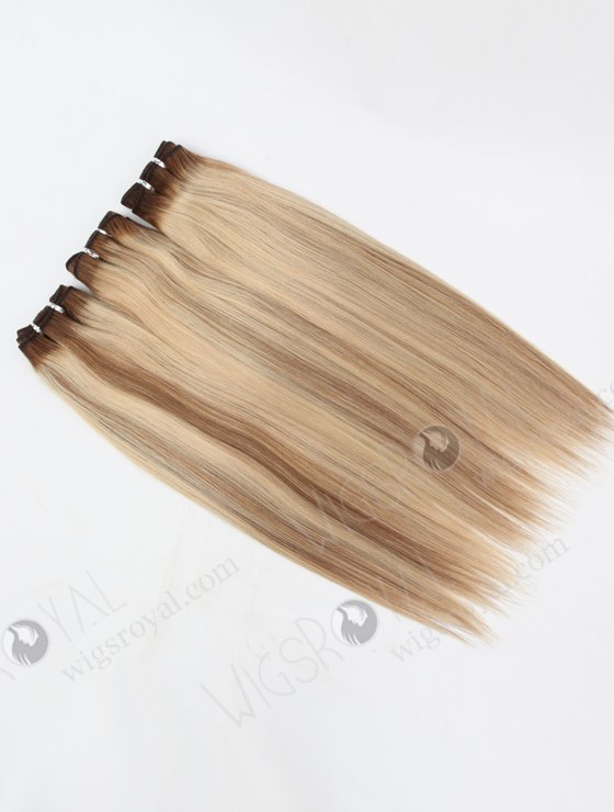 In Stock Malaysian Virgin Hair 18" Straight T9/60# with 9# highlights Color Machine Weft SM-359-9970