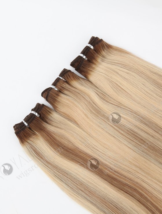 In Stock Malaysian Virgin Hair 18" Straight T9/60# with 9# highlights Color Machine Weft SM-359-9971