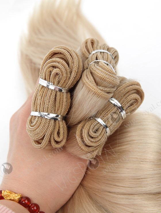 In Stock Malaysian Virgin Hair 18" Straight White Color Machine Weft SM-350-9941