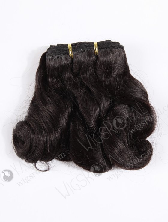 In Stock Indian Remy Hair 12" Big Loose Curl 1B# Color Machine Weft SM-041