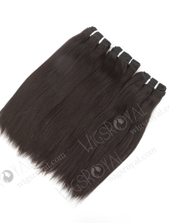 In Stock Indian Remy Hair 12" Straight Natural Color Machine Weft SM-1114-10255