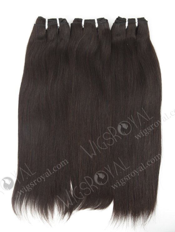 In Stock Indian Remy Hair 16" Straight Natural Color Machine Weft SM-071-10272