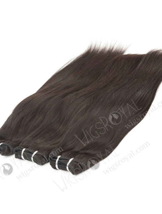 In Stock Indian Remy Hair 16" Straight Natural Color Machine Weft SM-071-10273