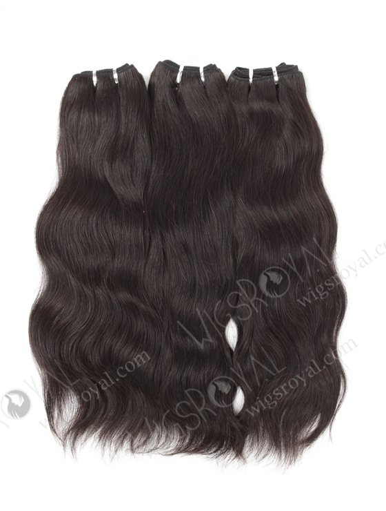 In Stock Chinese Virgin Hair 16" Natural Straight Natural Color Machine Weft SM-004-10038