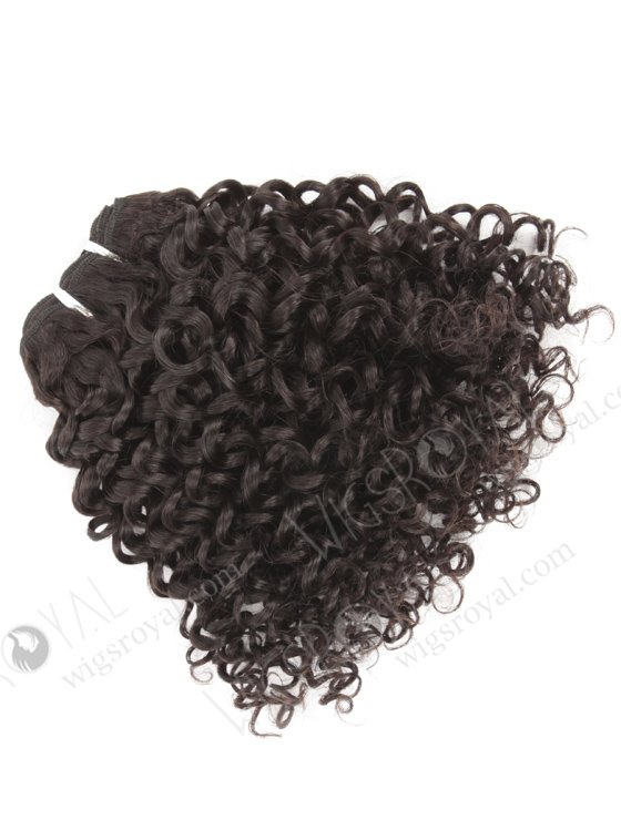 In Stock Brazilian Virgin Hair 12" 12mm Curl Natural Color Machine Weft SM-4111-10906