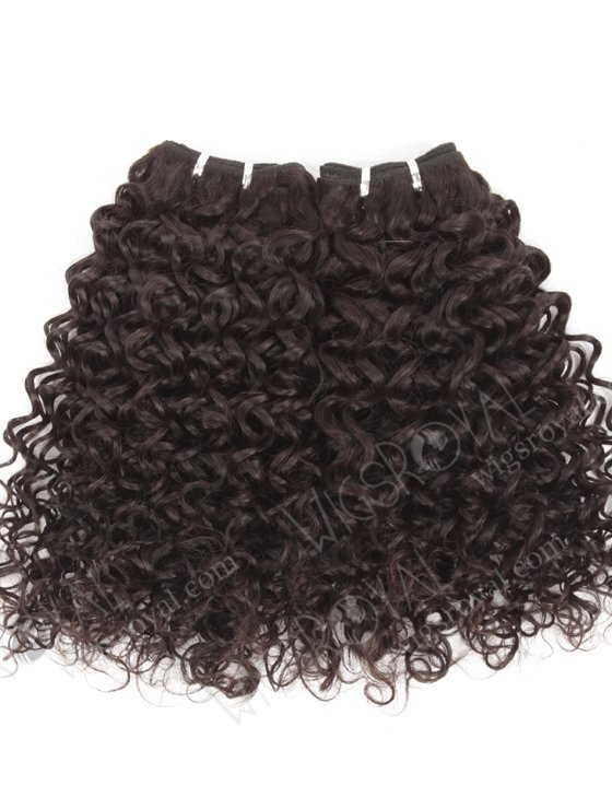 In Stock Brazilian Virgin Hair 16" 12mm Curl Natural Color Machine Weft SM-4113-10919