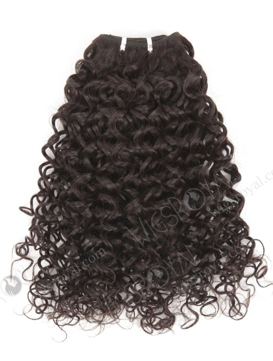 In Stock Brazilian Virgin Hair 16" 12mm Curl Natural Color Machine Weft SM-4113-10921